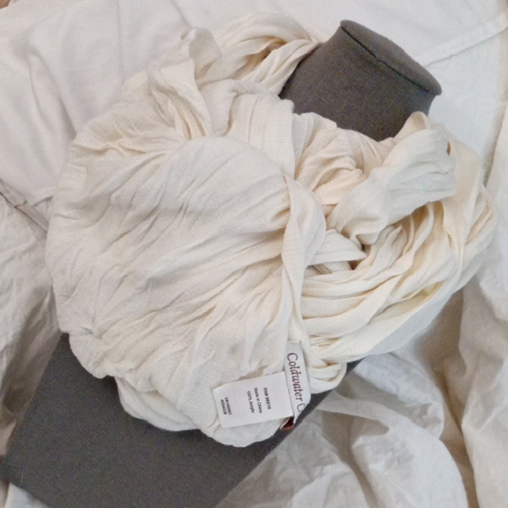 Cashmere White Scarf